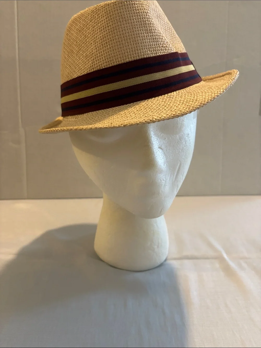 Kids Straw Fedora Hat